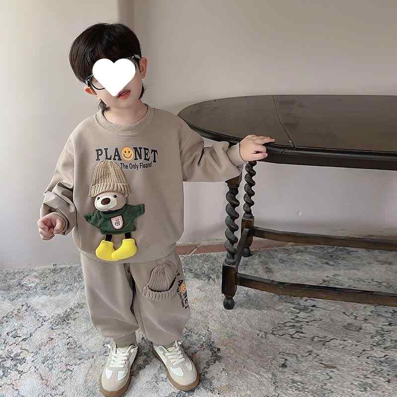 男児 春夏 スウェット セット かっこいい デザイン 子供服 キッズ トップス 軽量 綿素材 通学 部屋着 吸湿速乾 機能性(4.0)