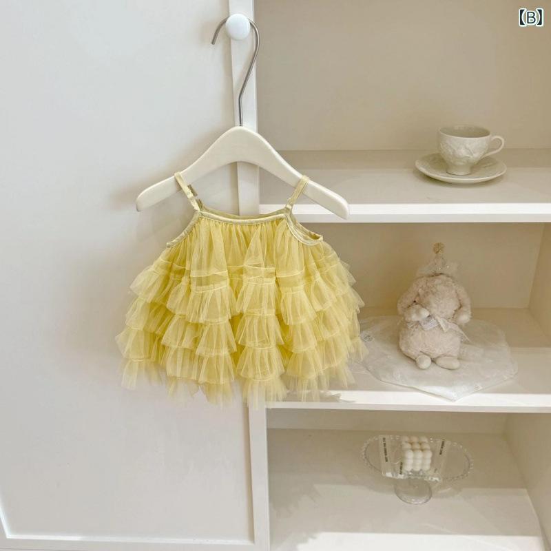 女児 春夏 かわいい キャミソール セットアップ フリル ショーツ 杏色 子供服 夏服 軽量 吸湿速乾 通学 遊び着