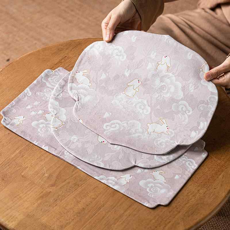 ・素材: 布地・スタイル: 中華風・カラー: ピンクうさぎ小乾泡-長方形款,ピンクうさぎ小乾泡-四葉草款,ピンクうさぎ小乾泡-如意款