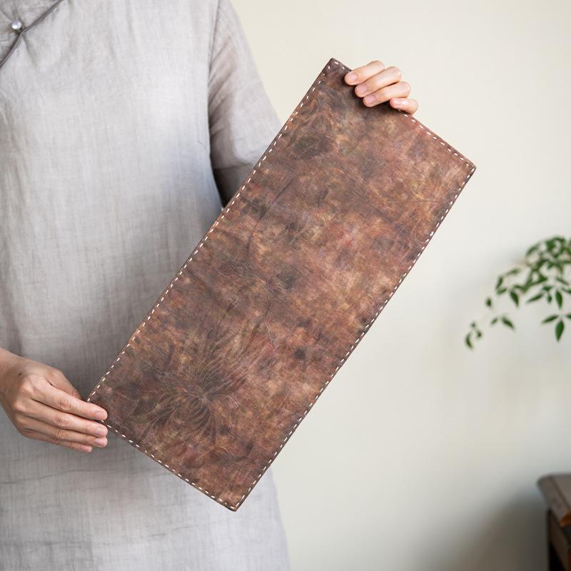 中華風 茶席用 唐風彩紋 手縫い レトロ 干泡席 茶卓 隔熱茶垫 卓旗 茶具アクセサリー 置き布 テーブル..