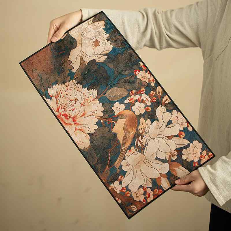 茶巾 茶布 茶具アクセサリー 織錦 皮革 禅風 デザイン テーブルクロス 干泡茶マット 功夫茶 セット