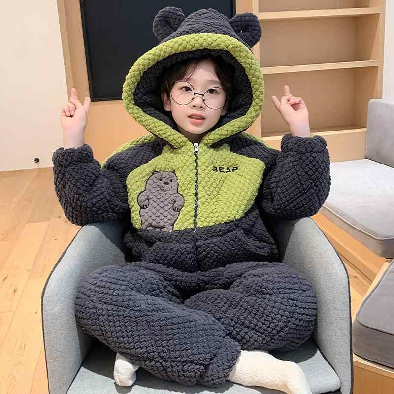 ・素材: コーラルベルベット・デザイン: 開襟・主素材: ポリエステル・主素材含有率: 100%・厚み: 加厚・生地重量: 超厚(351-400g/平方メートル)・襟型: ラペル・袖丈: 長袖・パンツ丈: 長ズボン・機能: カジュアル,スリープ,ホームウェア,保暖,快適,外出可・対象: 親子・シーン: アウトドア,ホーム・サイズ: S,M,L,XL,XXL・スタイル: シンプルカジュアル