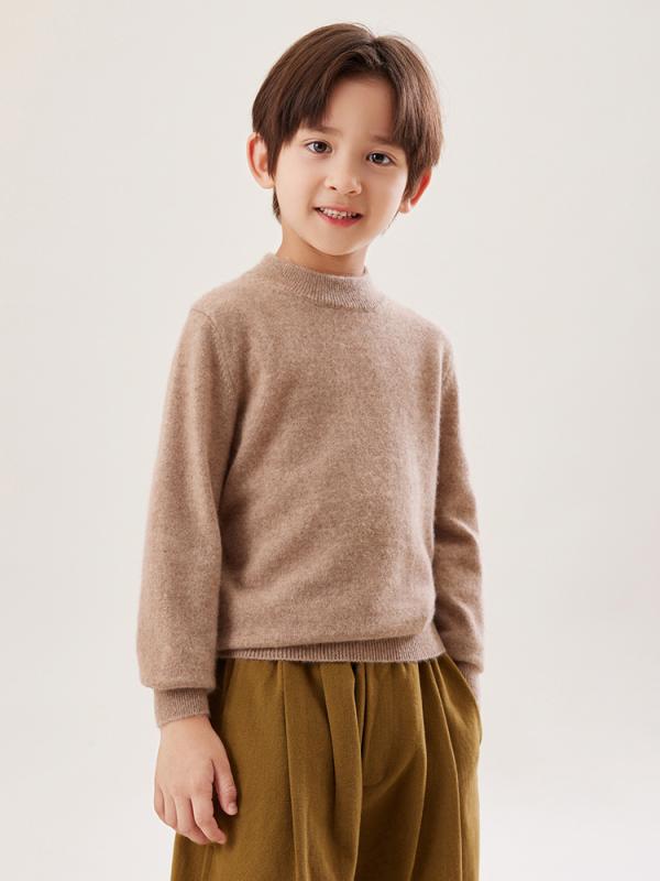 キッズ 秋冬 セーター カシミア ハーフハイネック ニット ゆったり プルオーバー ...