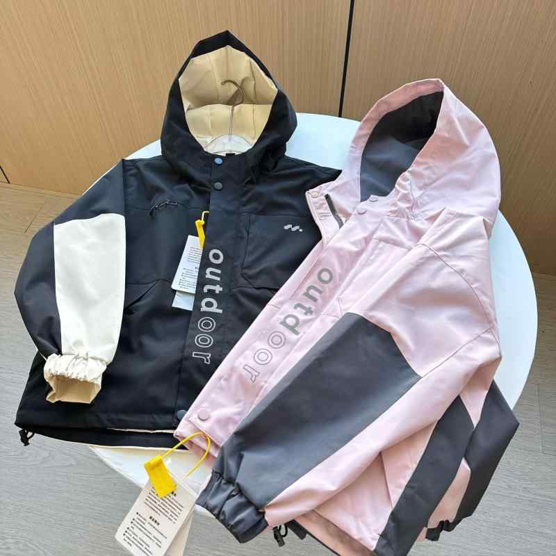 秋冬 キッズ 男女兼用 三合一 防風 防水 フード付き アウター 加厚 保暖 ジャケット 屋外 ハイキング 軽量 吸湿速乾