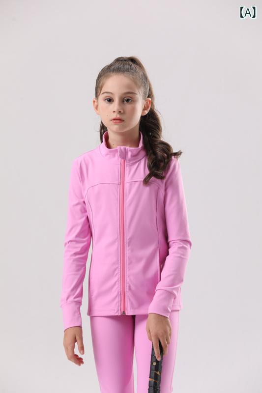 くらしのセロネのキッズ 女児 秋冬 ヨガ 運動服 セット バドミントン 速乾 長袖 トップス スリム フレアパンツ 吸湿速乾 軽量 快適｜アングル2