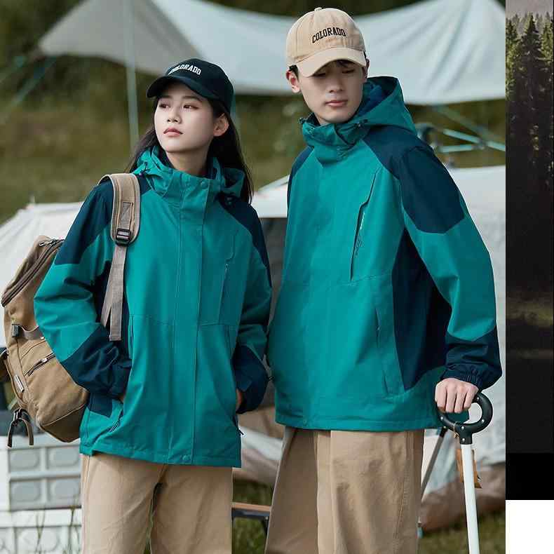 アウター 男女兼用 秋冬 三合一 登山ジャケット 防風防水 保暖 厚手 アウトドア ハイキング トレッキン..