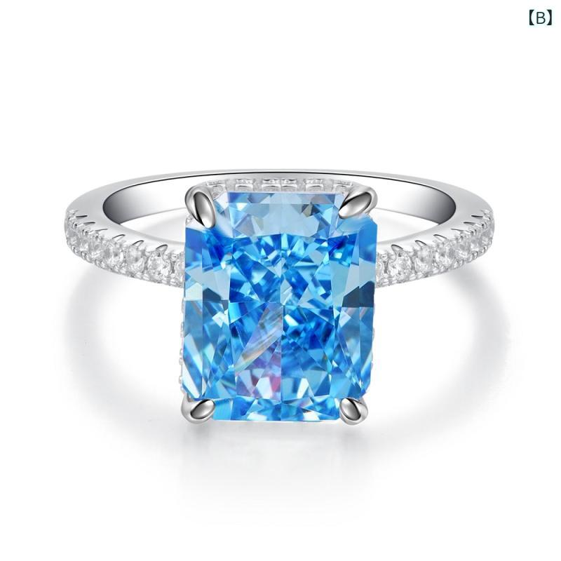指輪 レディース 純銀 カラー宝石 ラディアントカット アイスフラワー 輝き 華やか 日常使い ジュエリー アクセサリー ファッション ウィメンズ リング シルバー ストーン カラフル デザイン 繊細 洗練 ギフト 誕生日 記念日 通勤 デート