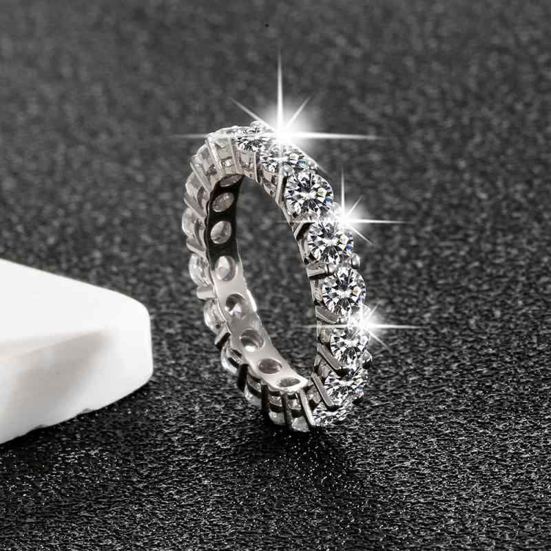 指輪 レディース シルバー 純銀 S925 ジルコニア 輝き 重ね付け 結婚式 プロポーズ ジュエリー アクセ..