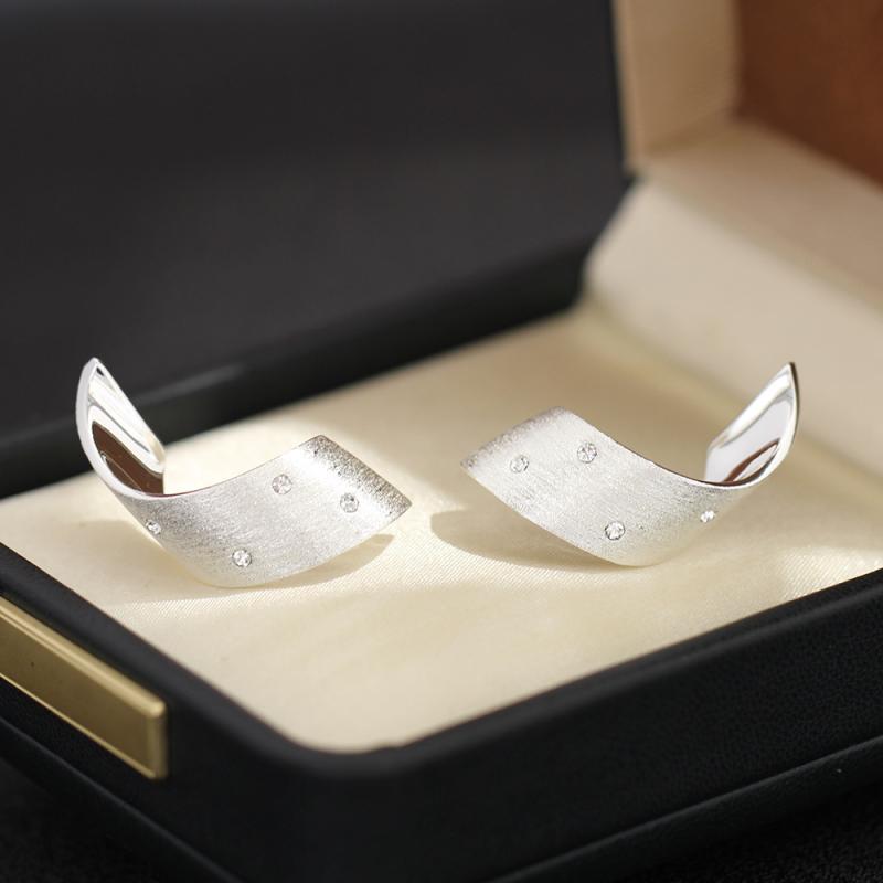 イヤリング レディース 細身針型 マット加工 ワイヤーライン メタル風 クールスタイル 高級感 ファッション 気質 耳飾り ピアス アクセ..