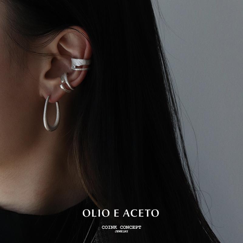 イヤリング レディース 大ぶり 水滴型 輪 ハンドメイド 高級感 手作り 質感 ニッチ 耳飾り アクセサリ..