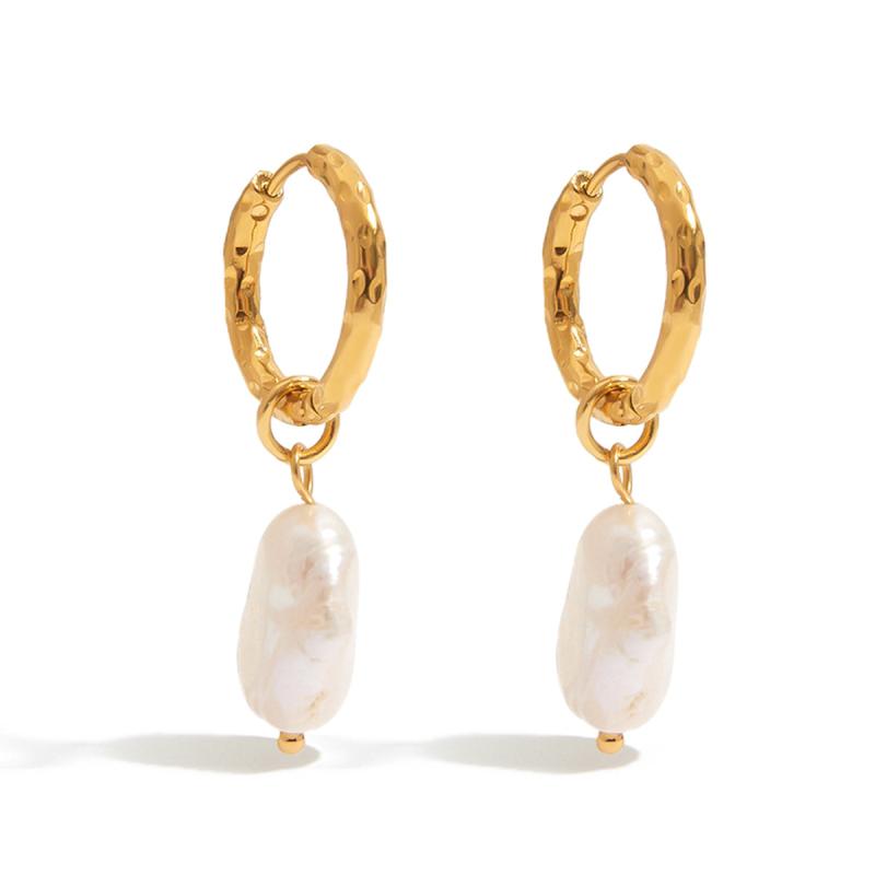 White Coral - ピアス レディース 高級感 パール ステンレス チタン デザイン イヤリング 耳飾り アクセサリー 女性用 軽量 ユニーク 装飾品