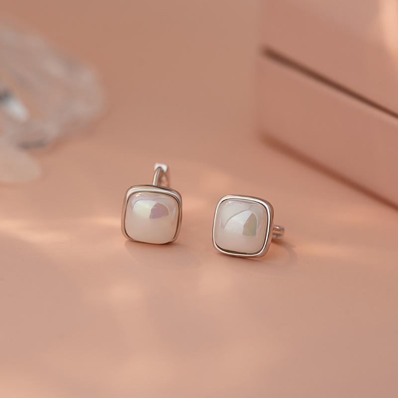 イヤーカフ レディース シルバー パール シンプル ジオメトリック 高級感 クール アーティスティック ..