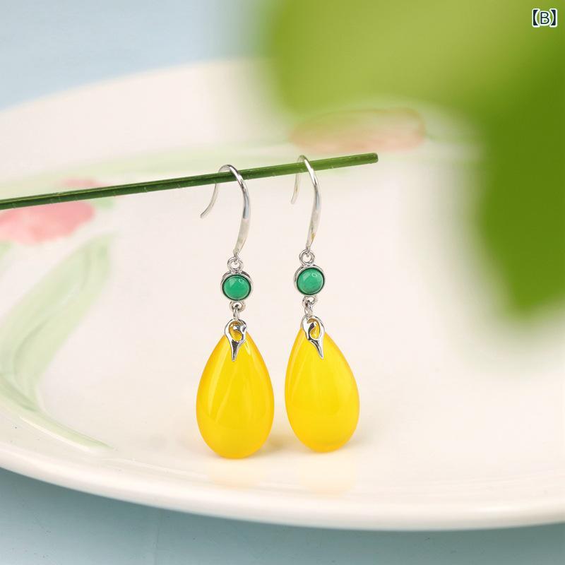 イヤリング レディース S925シルバー アゲート キャッツアイ 水滴形 高級感 ファッション 気質 耳飾り ドロップ アクセサリー 女性用 宝石 ジュエリー スターリングシルバー 天然石 揺れる 華やか 日常使い 通勤 デート ギフト シンプル 洗練