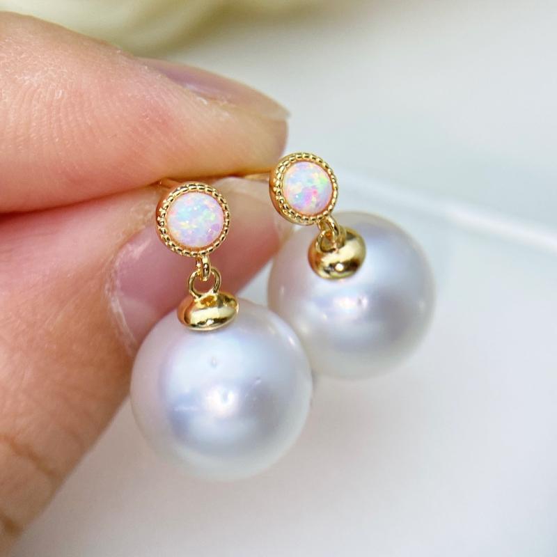 SWAROVSKI - イヤリング レディース 925シルバー 真珠 空托 DIY アクセサリー ファッション 10-12mm 丸珠 銀製 耳飾り スタッド ピン 装飾 ジュエリー ハンドメイド キット セット シンプル モダン 日常使い ギフト 対応