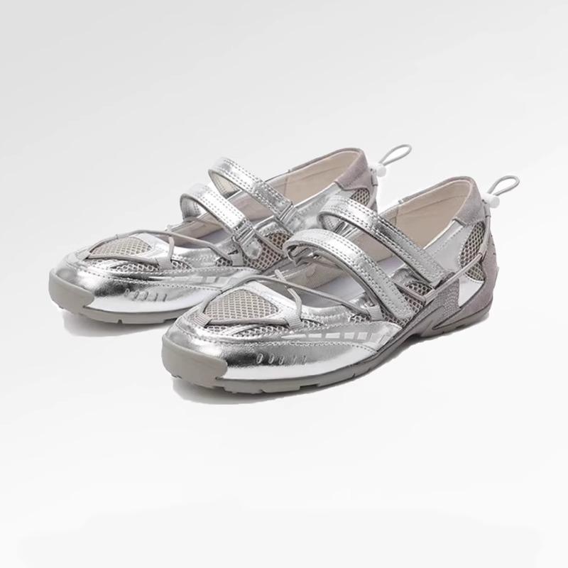 トレーニングシューズ レディース 春夏 メアリージェーン スニーカー ローカット 内増高 レトロ バレエ風 機能性 カジュアル スポーツ 日常使い 軽量 通勤 散歩 女性用