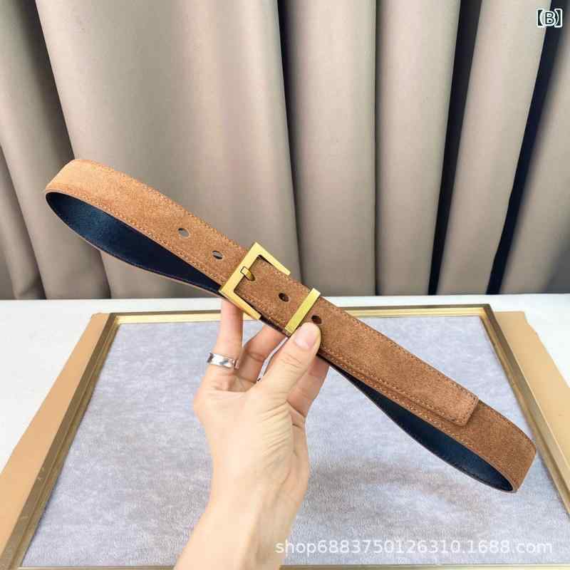 レディース ベルト 牛革 スエード 本革 ピン留め ジーンズ コーデ 万能 ファッション 軽量 スタイリッシュ 秋冬 通勤 通学 アウトドア 接触冷感 吸湿速乾 高級感 切り替え デザイン