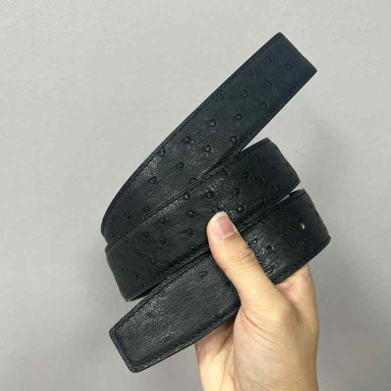 メンズベルト オストリッチレザー 本革 南アフリカ産 ダチョウ皮 天然 真皮 カジュアル レザー 滑らかな 高級感 ファッション トレンド スタイリッシュ 日常 ビジネス