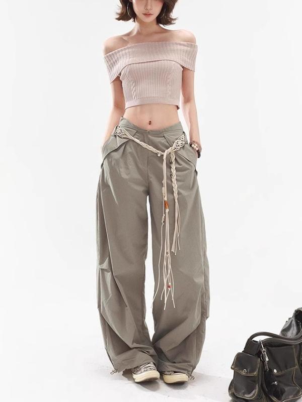 ・スタイル: ワークパンツ・シルエット: ルーズ・丈: ロング・ウエスト: ハイウエスト・厚み: 中厚・カラー: グリーン・サイズ: S,M,L・スタイル: 通勤・性別: 女性・カテゴリ: カジュアルパンツ・加工: ノーアイロン