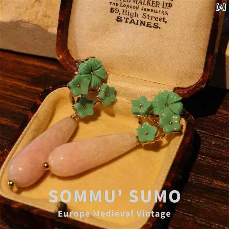 ピアス レディース 春夏 かわいい ガーリー 猫 鳥 花 羽毛 パンジー 蝶 水滴型 ドロップ 多色 フレンチ スタイル モチーフ デザイン アクセサリー ファッション ジュエリー 耳飾り