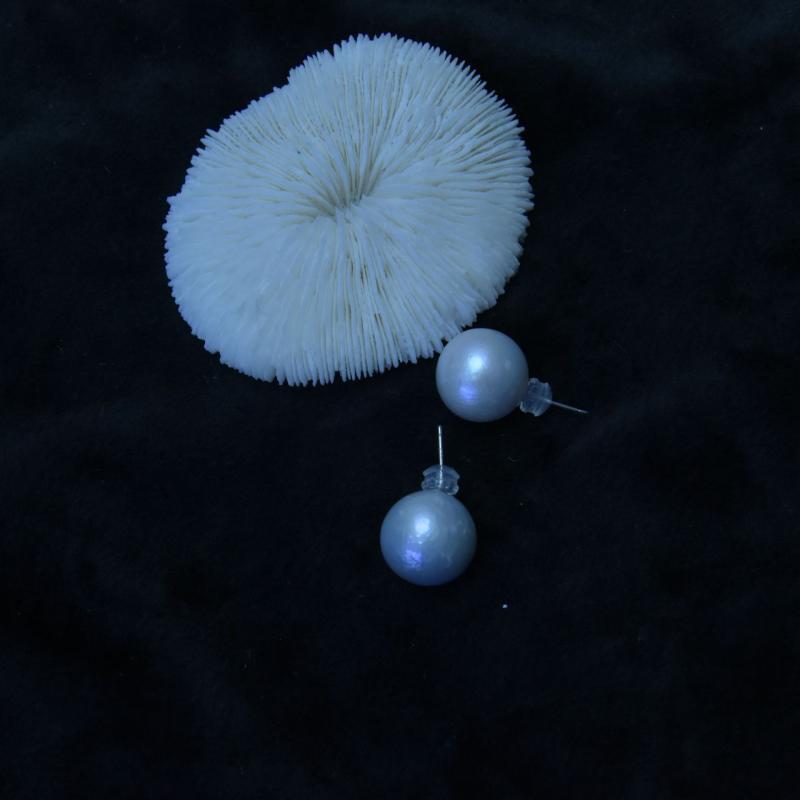 スタッドピアス レディース 純銀 真珠 丸型 イヤースタッド フレンチスタイル レトロ 高級感 気質 軽奢 耳飾り 正円 復古風