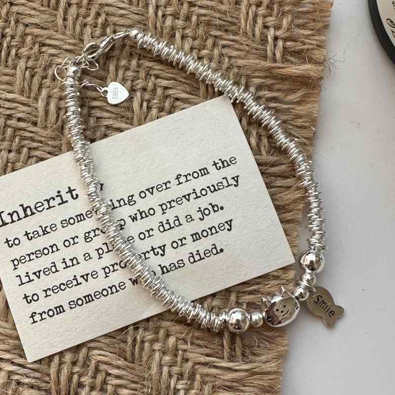 ブレスレット レディース 925シルバー 韓国風 小众デザイン 猫モチーフ 魚モチーフ ビーズチェーン 円..