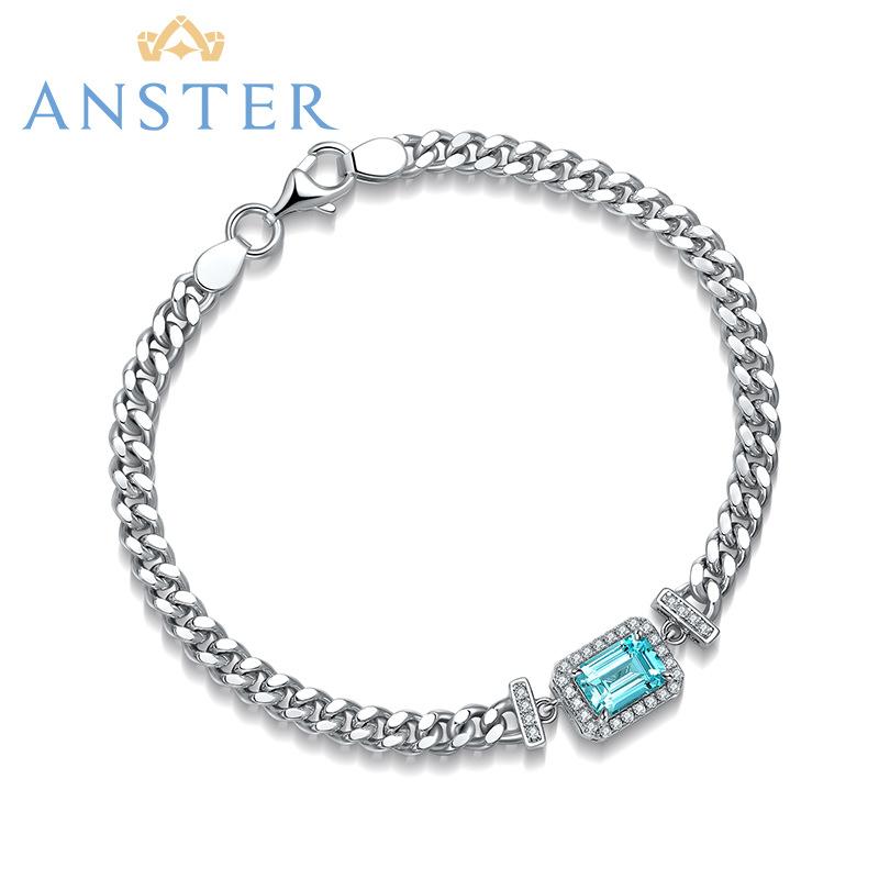 ブレスレット レディース パライバトルマリン 主石 シンプル クラシック アクセサリー ジュエリー 宝石..