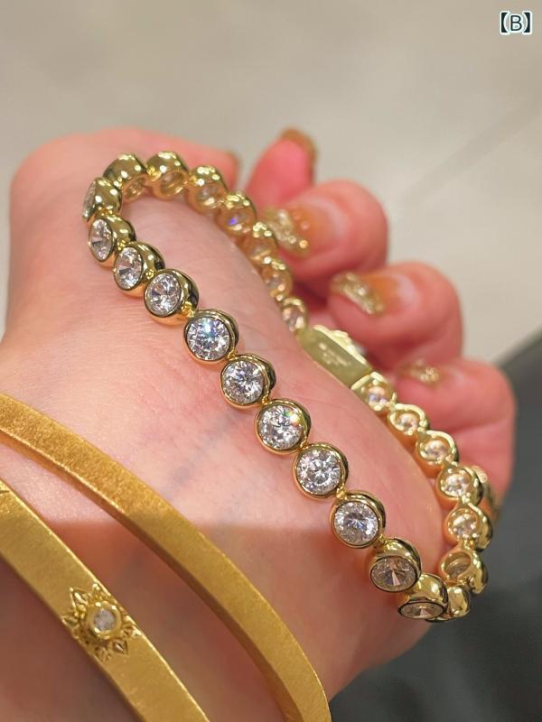 ブレスレット レディース 925シルバー ゴールドメッキ ジルコニア 人魚 泡泡 デザイン シンプル 日常使い 宴会 パーティー アクセサリー ジュエリー ファッション かわいい ラッキーアイテム 3