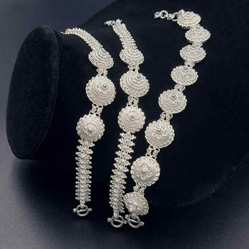 レディース ブレスレット 手作り 925シルバー ナチュラルカラー 高級感 ビーズ スライド式 プッシュ式 ..