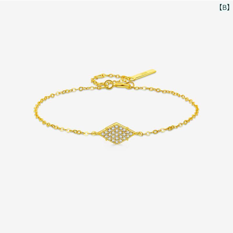 ブレスレット レディース 韓国系 クール風 シンプル 日常 純銀 チェーン ニッチ 精巧 オリジナル デザイン アクセサリー ジュエリー 手首 装飾 細身 洗練 モダン スタイリッシュ 女性用 銀製品 925シルバー 繊細 個性派 限定風 3