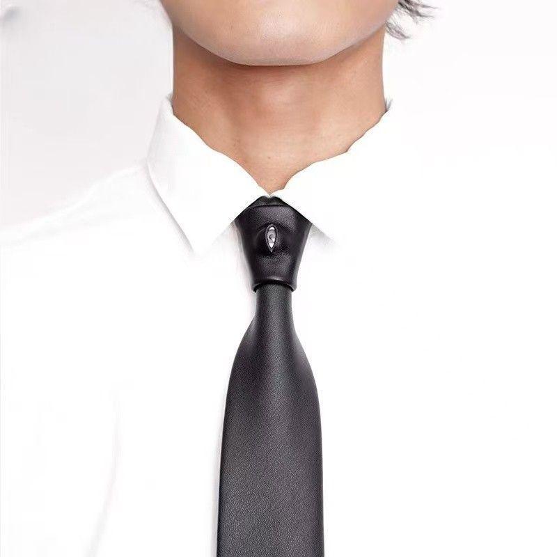 ネクタイ メンズ 革ビーズ 廃土スタイル レイヤードスタイル 百搭スタイル 港風スタイル ウェディング..