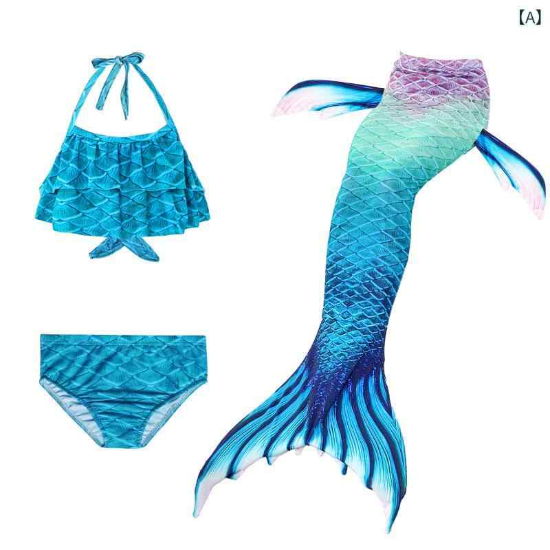 キッズ マーメイド水着 女児 美人魚尾 温泉 ...の紹介画像2
