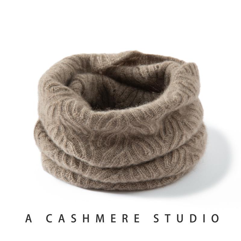 カシミア スカーフ 男女兼用 ニット 透かし ネックカバー 単色 保暖 フェイクカラー 首保護 暖か 首元..