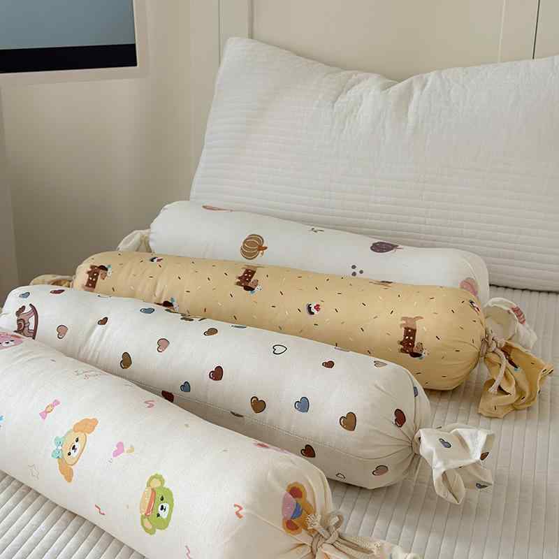 ベビー枕 赤ちゃん用 新生児 横向き 安抚抱き枕 純綿 糖果デザイン 円柱形 洗濯可 側睡枕 防驚 搂抱枕 ..
