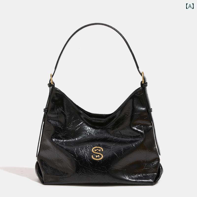 秋冬 レディース プリーツ トートバッグ 大容量 通勤バッグ ショルダーバッグ 斜めがけバッグ 片肩 鞄 バッグ 女性用 日常使い 軽量 機能的 スタイリッシュ