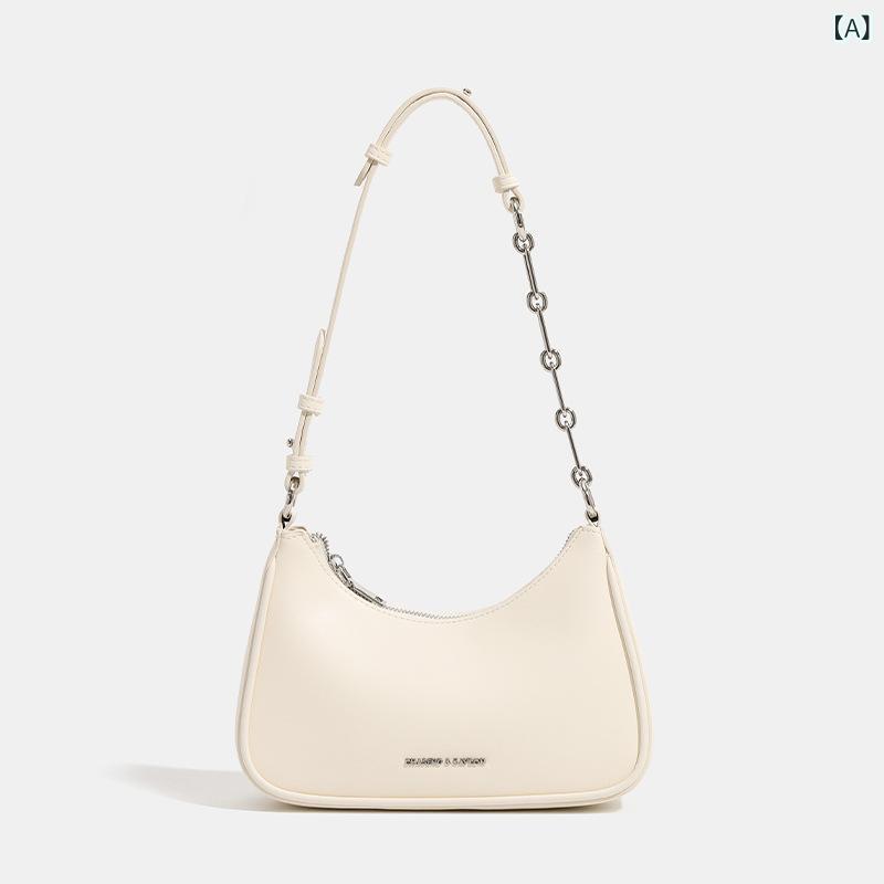 レディース ショルダーバッグ 高級感 チェーン付き 小方形 アンダーアームバッグ シンプル 春夏 斜めがけ ベーシック ミニ 日常使い 通勤 通学 コーディネート 汎用