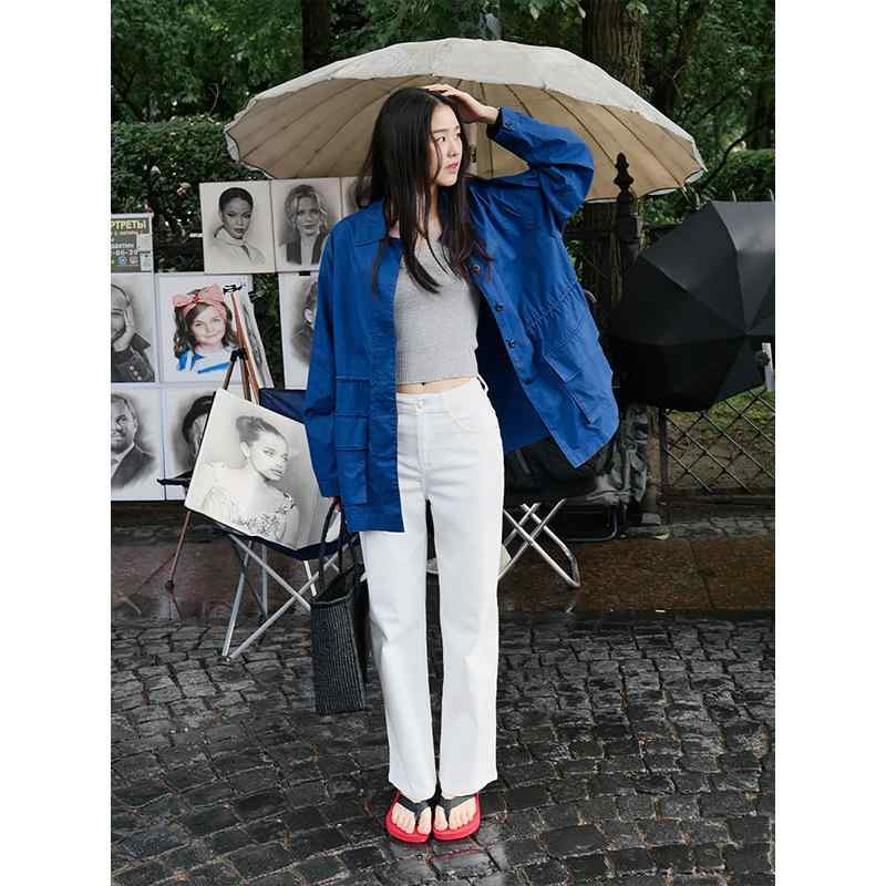 5個セット・素材: コットン・副素材: スパンデックス・コットン含有率: 90-95%・スパンデックス含有率: 30%以下・デザイン: ジップフライ・丈: ロング・ウエスト: ハイウエスト・厚み: 薄手・パターン: 無地・カラー: オフホワイト,ネイビー,ミディアムブルー・サイズ: S,M,L・スタイル: カジュアル・ストレッチ: ハイストレッチ・形状: ストレート・加工: スプライシング