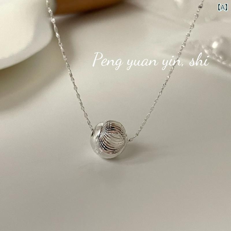 ・素材: シルバー・加工: 電鍍・形状: 幾何型・チェーンスタイル: ツイストチェーン・ペンダント素材: 925シルバー・長さ: 41cm-50cm・色: シルバー・重量: 1.8g・純度: 925シルバー・流行要素: 丸形・スタイル: 韓...