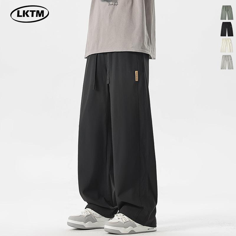 レジャーパンツ メンズ 春夏 接触冷感 通気 伸縮腰 スポーツ 長ズボン カジュアル 軽量 快適 日常使い アウトドア 吸湿速乾 ハイウエスト