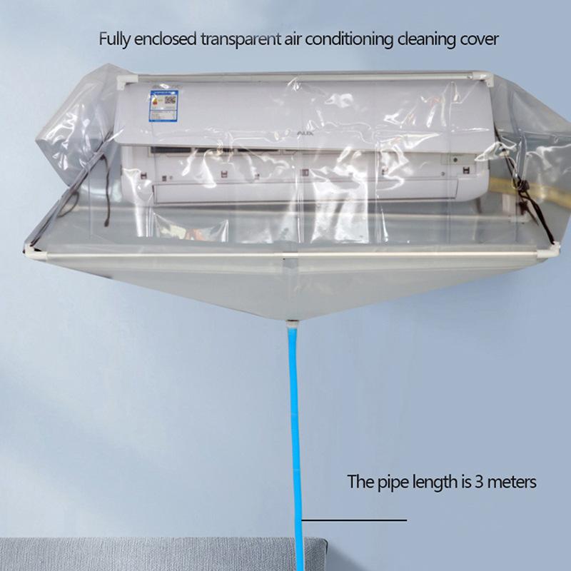 エアコン清掃カバー 家庭用 防水防汚 壁掛け天井ダクト外機用 水受けカバー 家電メンテナンス 室内清 ...