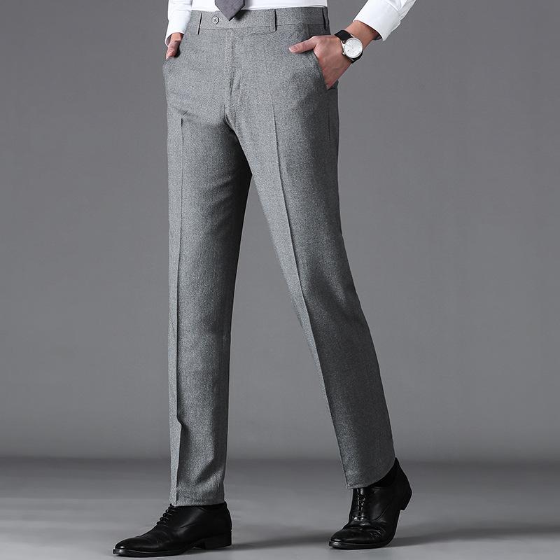 ・スタイル: ビジネスフォーマル・パンツ型: ストレート・素材: リネン・主成分: リネン65%、桑蚕シルク30%・適用シーン: 日常・加工: ノーアイロン処理・スタイル詳細: ドレープ感抗皱ノーアイロン・色: ライトグレー・サイズ: 29,30,31,32,33,34,35,36,38,40,42,44・ストレッチ: ハイストレッチ・性別: 男性