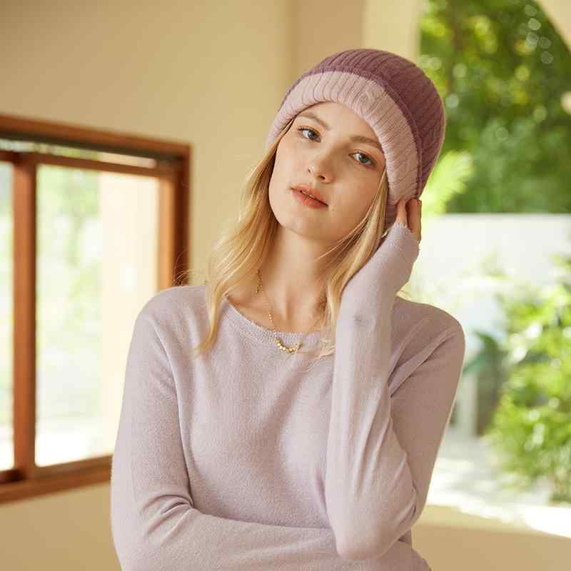 {"result": "レディース ニット帽 秋冬 カシミヤ 100%純カシミヤ 両面厚手 ツイスト ツ..