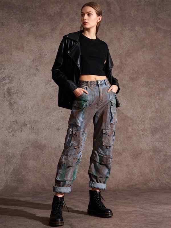 ワイドパンツ レディース デニム ワイドレッグ 秋冬 ゆったり リラックス ロング丈 フロア丈 ストレー..