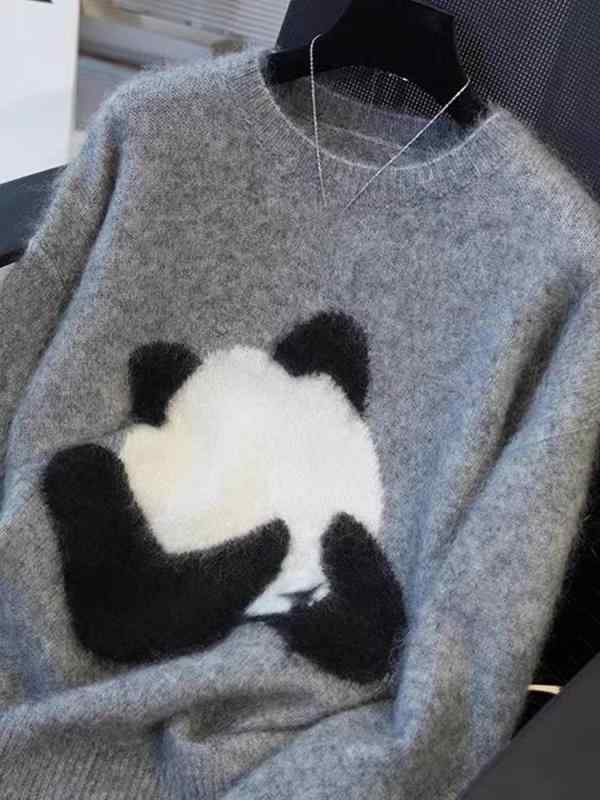 ・シルエット: ゆったり・丈: ミディアム(50-65cm)・首元: 丸首・袖丈: 長袖・厚さ: 厚手・デザイン: 3Dパターン・素材: ウール・素材含有率: 95%以上・色: ダークグレー,パープル,ライトグレー,ミディアムグレー・サイズ: M(40-55kg),L(55-65kg),XL(65-75kg)・対象: 女性