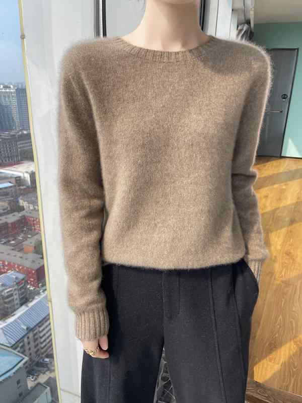 ・スタイル: プルオーバー・組み合わせ: 単品・シルエット: 標準・着丈: 普通款(50cm超65cm以下)・襟型: ラウンドネック・袖型: 標準袖・袖丈: 長袖・厚み: 厚手・ディテール: リブ・加工: マーセライズド・色: 紫,青,クリーム,赤,グレー,ブラック・サイズ: S,M,L,XL,XXL・スタイルタイプ: 通勤・主素材: ウール・主素材含有率: 95%以上・対象年齢: 成人・対象性別: 女性