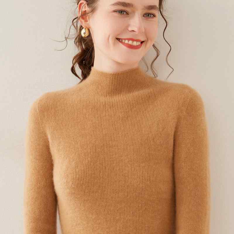 ・フィット: スリム・ネック: ハーフハイネック・スリーブタイプ: スタンダード・袖丈: ロング・厚み: 中厚・加工: マーセライズ・カラー: 白,ベージュ,パープル,キャメル,ピンク,グレー,レッド,ブラック・サイズ: S,M,L,XL,XXL・スタイル: エレガント通勤・前立て: 無ボタン・対象年齢: 成人・対象性別: 女性・着用方法: プルオーバー