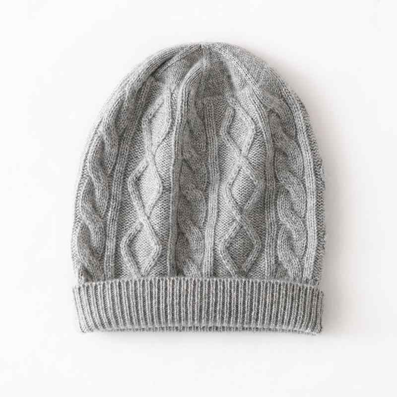 Rakuten - 秋冬 レディース カシミヤ ニット帽子 耳あて帽 ターバン ビーニー ツイスト花柄 防寒 暖か 百搭 ニット帽 包頭帽 堆堆帽 冷え帽子