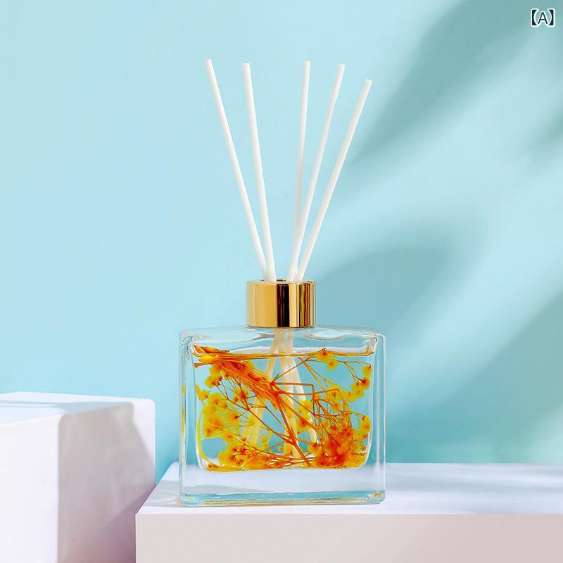 くらしのセロネのレディース ルームフレグランス リードディフューザー ハーバリウム 100ml 角瓶 置き型 インテリア雑貨 持続性 微香 上品 高見え きれいめ 癒やし おしゃれ 芳香剤｜アングル2