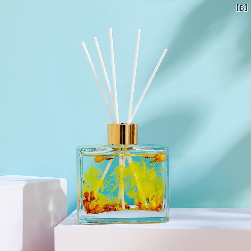 くらしのセロネのレディース ルームフレグランス リードディフューザー ハーバリウム 100ml 角瓶 置き型 インテリア雑貨 持続性 微香 上品 高見え きれいめ 癒やし おしゃれ 芳香剤｜アングル3
