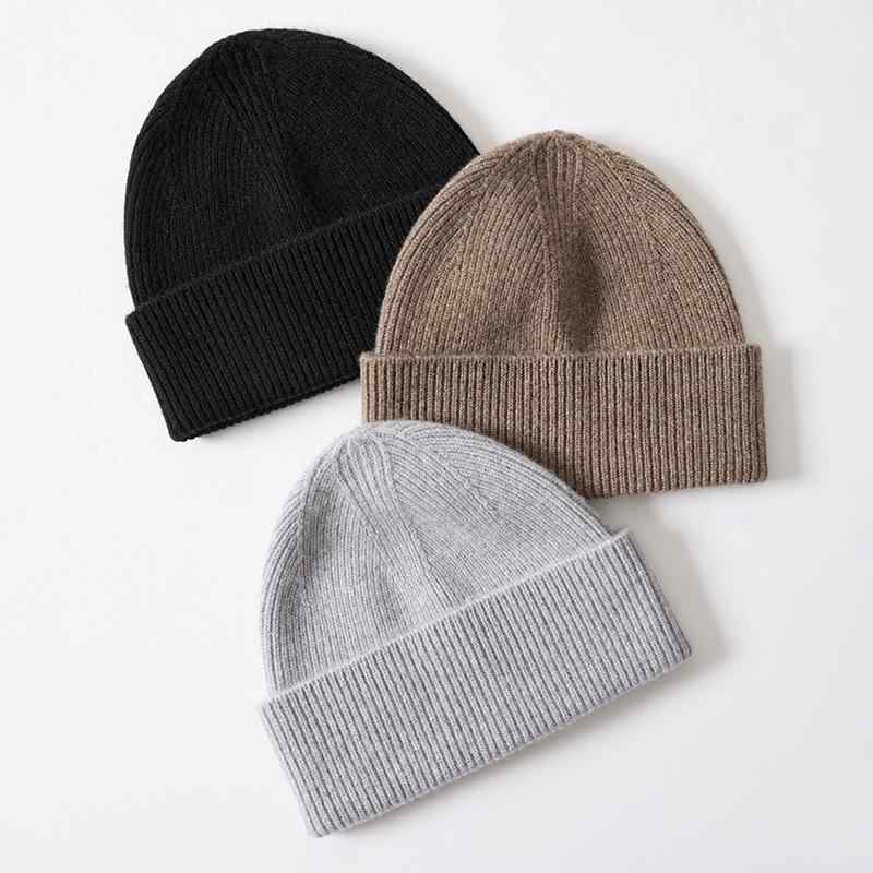 秋冬 暖か 羊毛 カシミア 帽子 中高年 メンズ レディース 厚手 ニット帽 ビーニー 保暖 セット 男女兼用