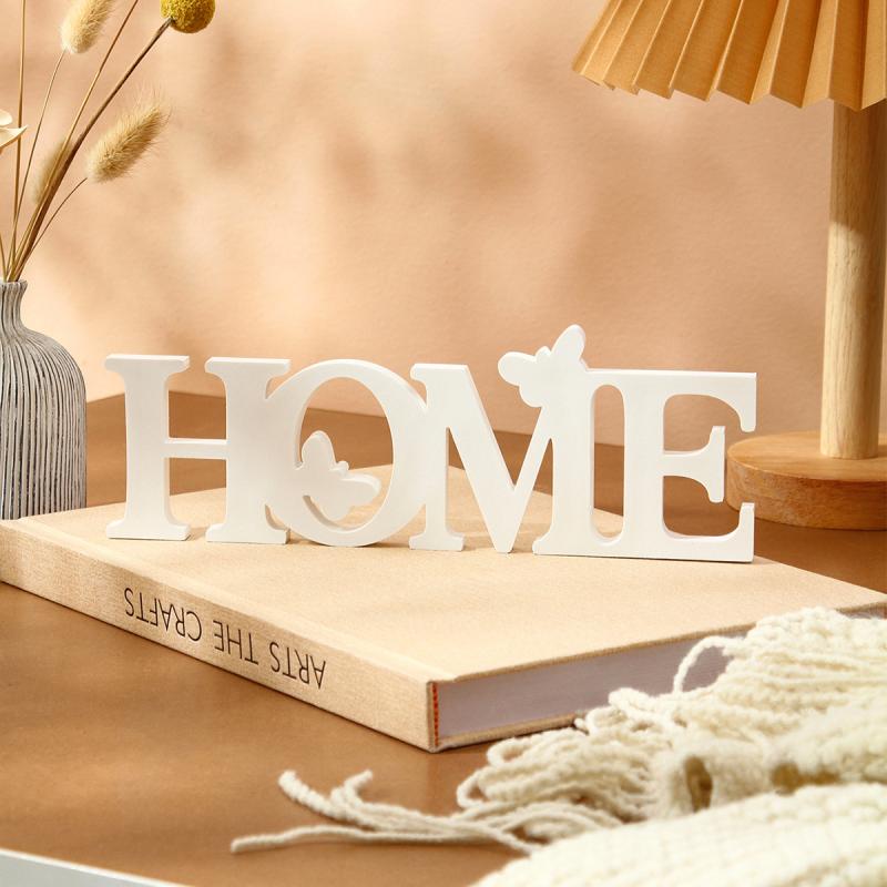 インテリア 置物 オブジェ 蝶 バタフライ home アルファベット 文字 英語 PVC素材 モダン おしゃれ シンプル ミニマル 雑貨 玄関 リビング 飾り 装飾 工芸品 高見え